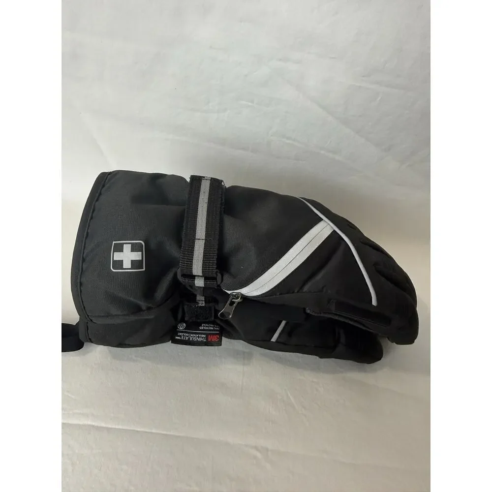 Swiss Tech Women’s Winter Ski Gloves Size S Black Thinsulate Insulated